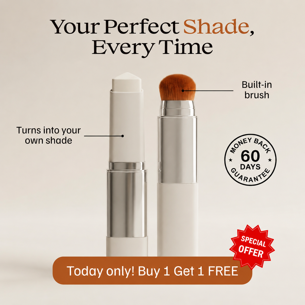 Color-Changing Foundation Stick