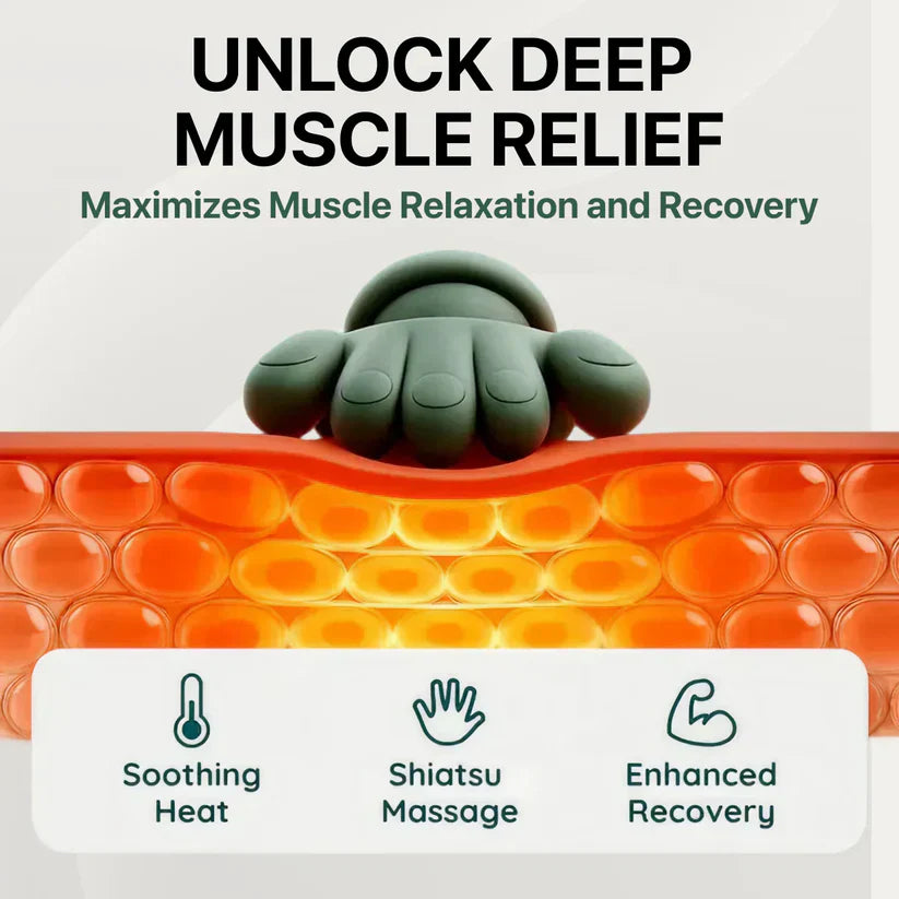 Hand-shaped Trapezius Massager with Heat Therapy